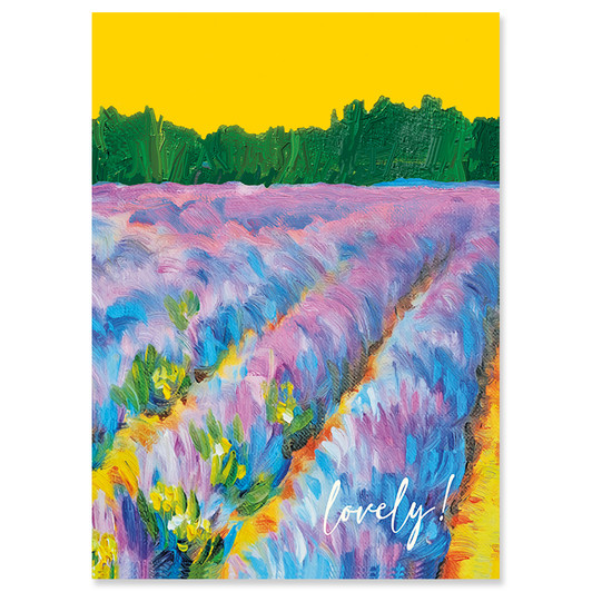 Lavender Field | Birthday Greeting Card | J&M MARTINEZ