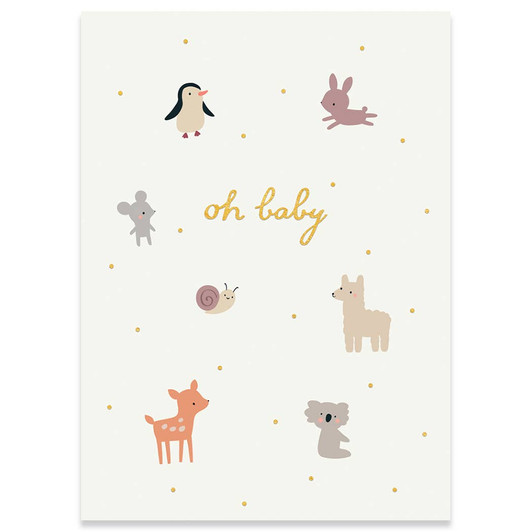 Little Friends | New Baby Greeting Card | CARTE