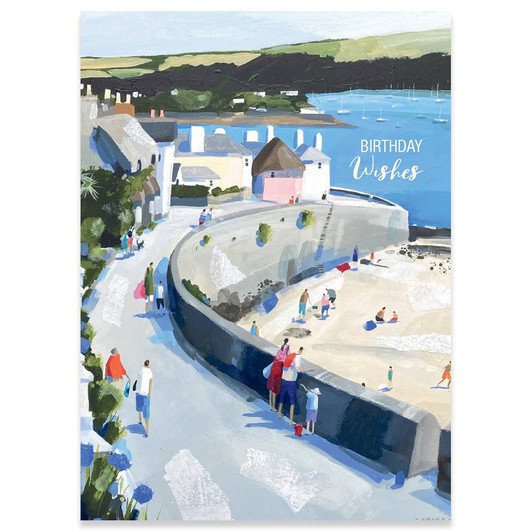 A Day At The Beach, St. Mawes | Birthday Greeting Card | CARTE