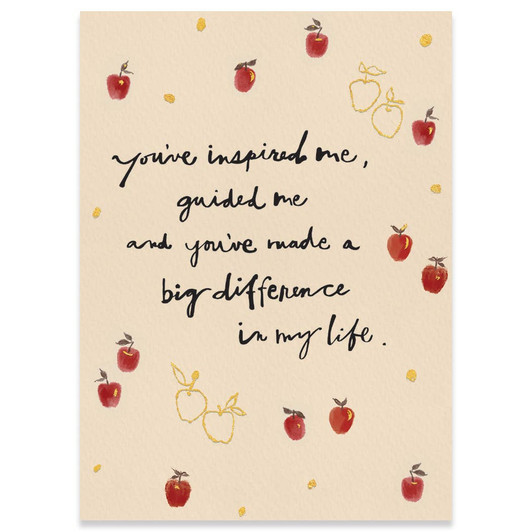 Made A Difference Teacher | Greeting Card | CARTE