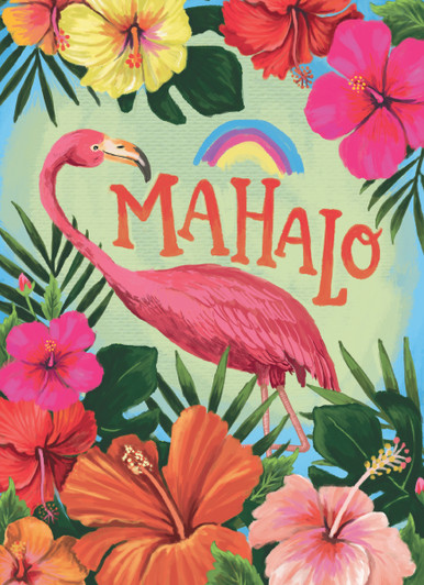 Mahalo | Thank You Greeting Card | CARTE