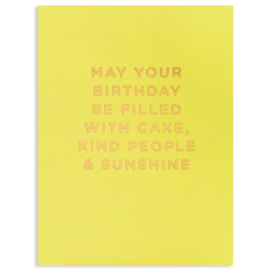 May Your Birthday Be Filled With Cake | Birthday Greeting Card | LAGOM