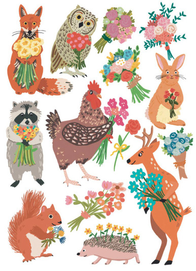 Menagerie Thanks | Thank You Greeting Card | CARTE