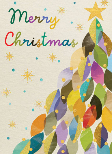 Multicolored Tree | Holiday Greeting Card | CARTE