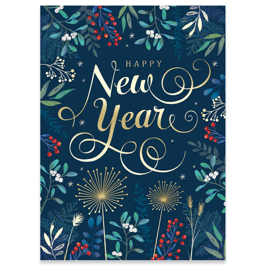 New Year Fireworks | Holiday Greeting Card | CARTE