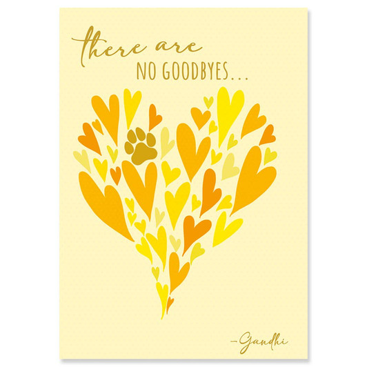 No Goodbyes | Pet Sympathy Greeting Card | J&M MARTINEZ