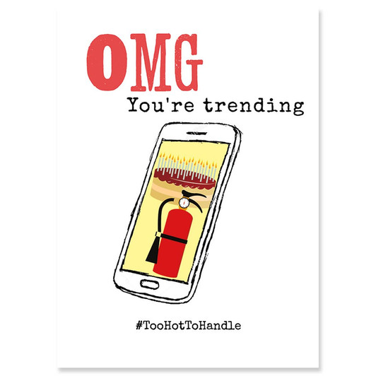 Omg Fire | Birthday Greeting Card | J&M MARTINEZ