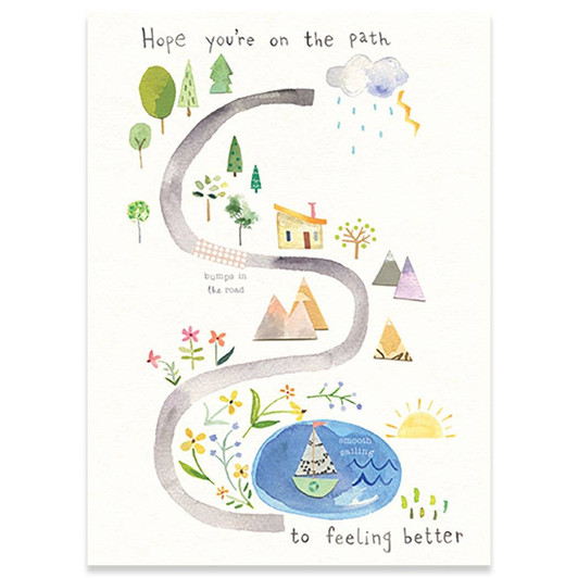 On The Path | Get Well Greeting Card | CARTE