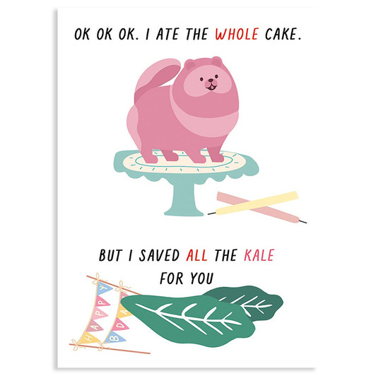 Pals Whole Cake | Birthday Greeting Card | J&M MARTINEZ