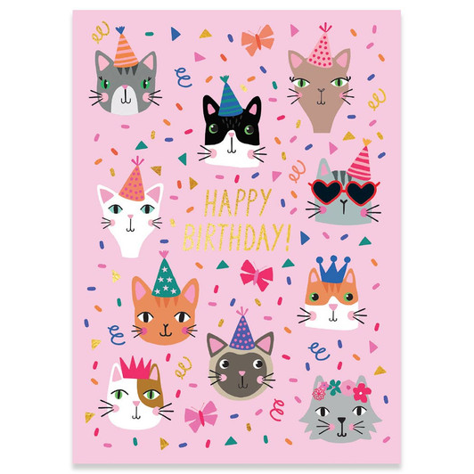 Party Cats | Birthday Greeting Card | CARTE