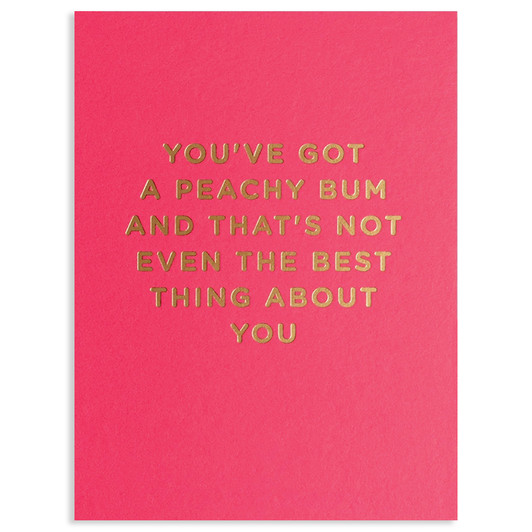 Peachy Bum | Love Greeting Card | LAGOM