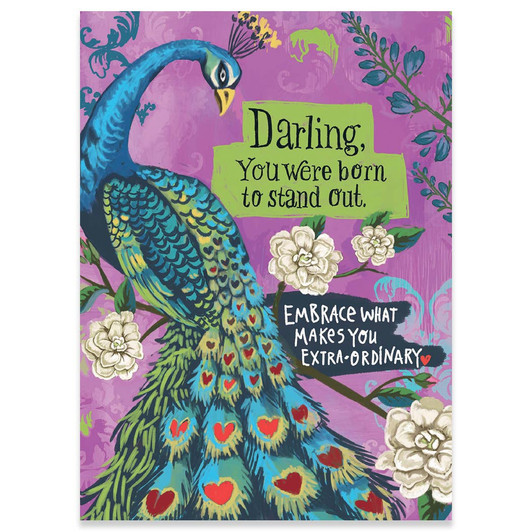 Peacock Darling | Birthday Greeting Card | CARTE