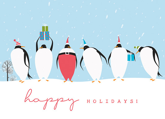 [BOXED SET] Penguin Party | Holiday Greeting Cards | J&M MARTINEZ