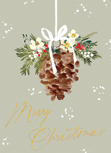Pine Cone | Holiday Greeting Card | CARTE