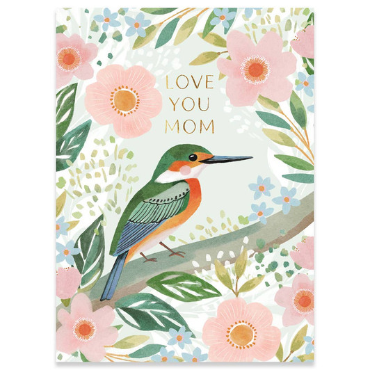Pretty Kingfisher | Mother's Day Greeting Card | CARTE