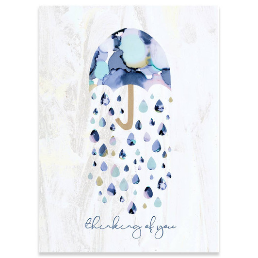 Raindrops | Thinking Of You Card | CALYPSO CARDS