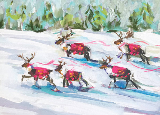 [BOXED SET] Reindeer | Holiday Greeting Cards | CARTE
