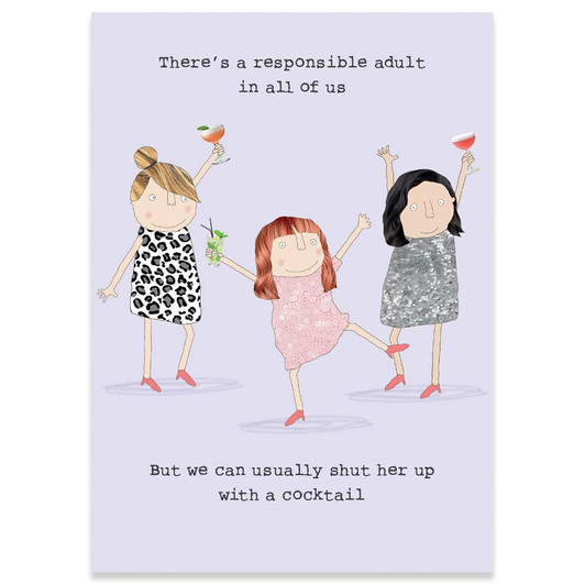Responsible Girl | Birthday Greeting Card | ROSIE MADE A THING