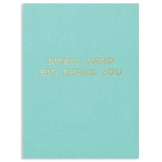 Small Card Big Thank You | Thank You Greeting Card | LAGOM