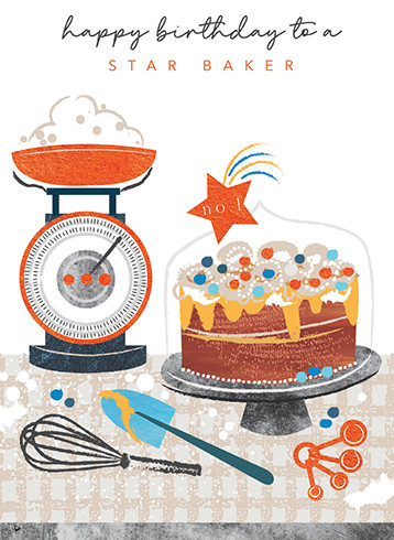 Star Baker | Birthday Greeting Card | CARTE