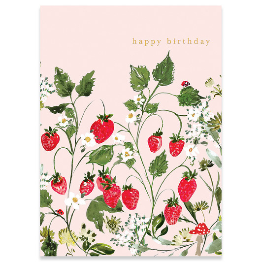 Strawberries | Birthday Greeting Card | CARTE