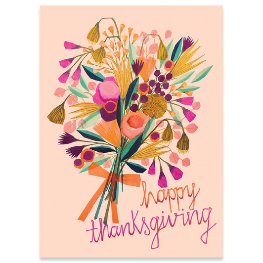 Thanksgiving Flowers | Thanksgiving Greeting Card | CARTE
