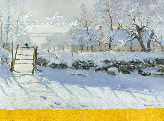 The Monet Magpie | Holiday Greeting Card | J&M MARTINEZ