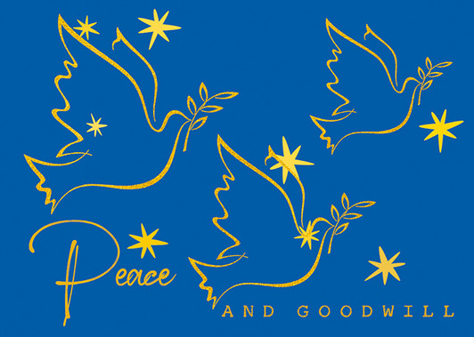 Three Doves | Holiday Greeting Card | J&M MARTINEZ