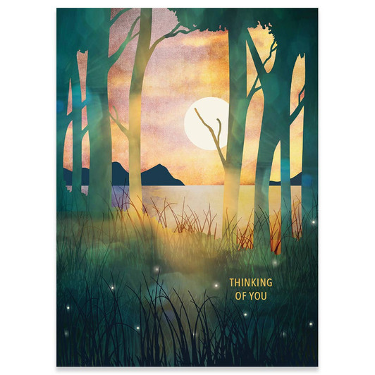 Autumn Evening | Thinking Of You Greeting Card | CARTE