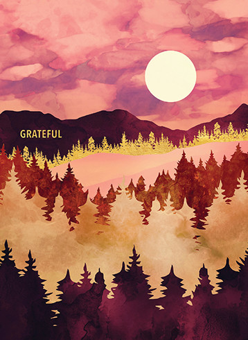 [BOXED SET] Autumn Sunset | Thanksgiving Greeting Cards | CARTE
