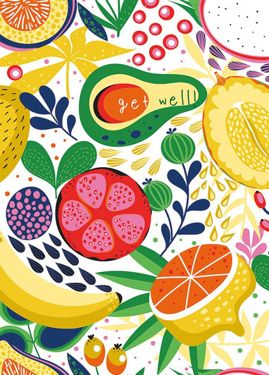 Avocado | Get Well Greeting Card | J&M MARTINEZ