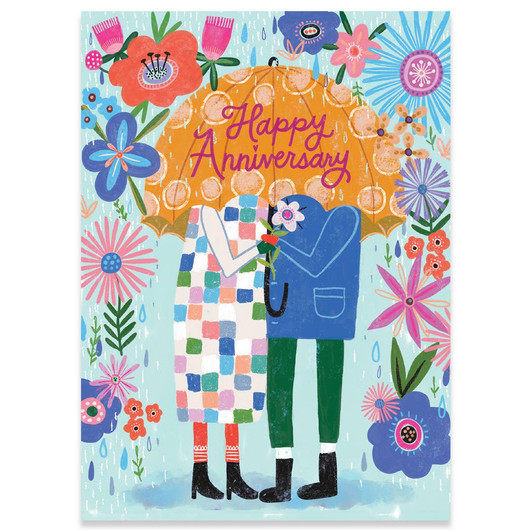 Umbrella Couple | Anniversary Greeting Card | CARTE
