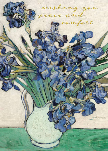 Van Gogh Irises | Sympathy Greeting Card | J&M MARTINEZ