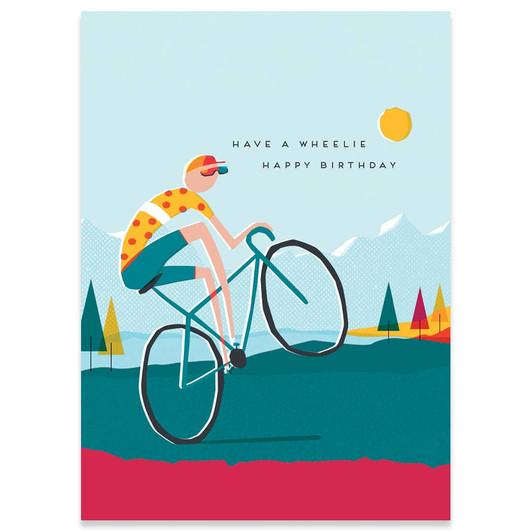 Wheelie Birthday | Birthday Greeting Card | CARTE