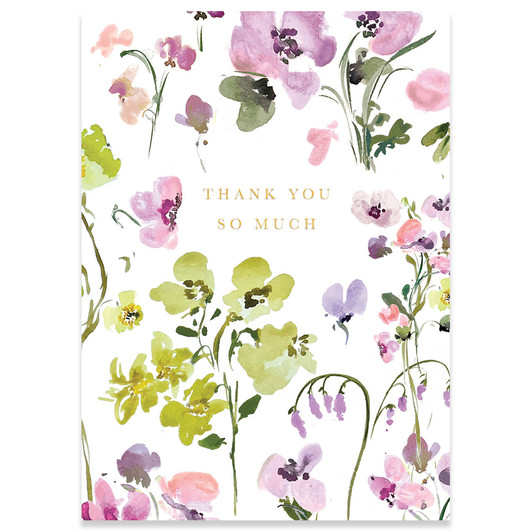 Wildflowers | Thank You Greeting Card | CARTE
