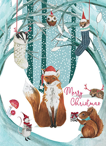 [BOXED SET] Woodland | Holiday Greeting Cards | CARTE