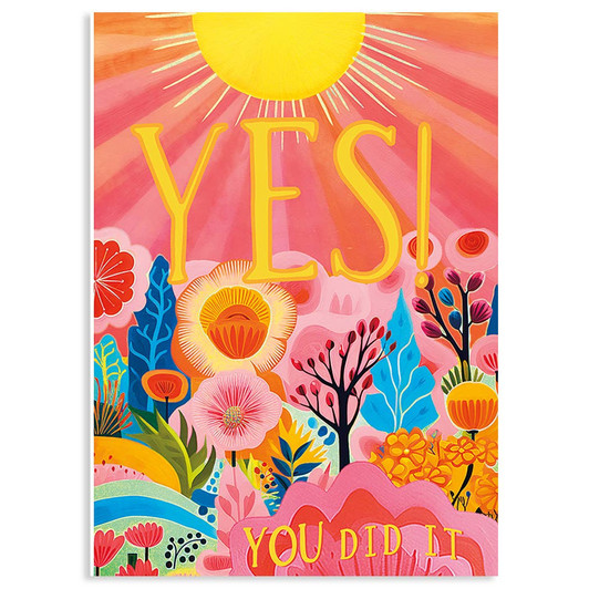 Yes | Congratulations Greeting Card | J&M MARTINEZ