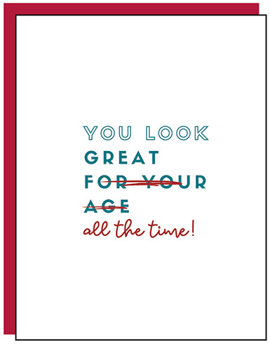 You Look Great | Friendship Greeting Card | AGE-FRIENDLY VIBES