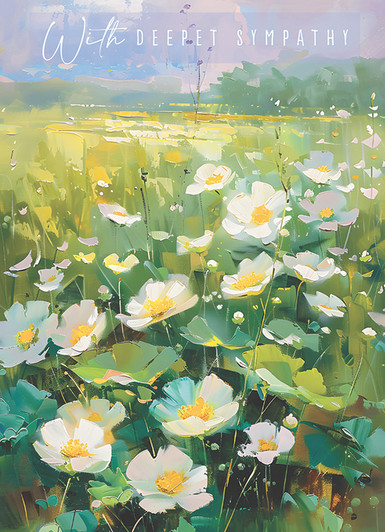 August Field | Sympathy Greeting Card | J&M MARTINEZ