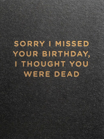 Dead Belated | Birthday Greeting Card | LAGOM