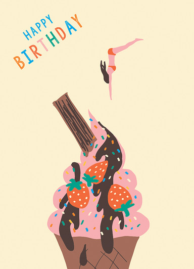 Dive In | Birthday Greeting Card | 1973