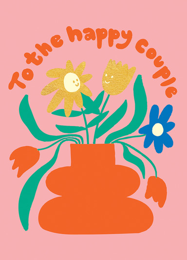 Flower Love | Wedding Greeting Card | 1973