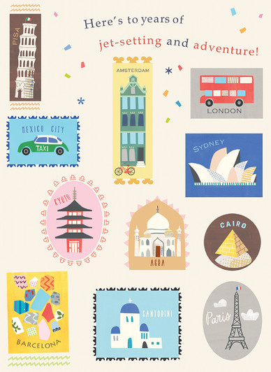 Jet-Setting | Retirement Greeting Card | CARTE