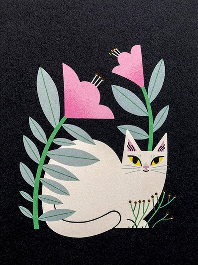 Nighttime Blooms | Blank Greeting Card | LAGOM