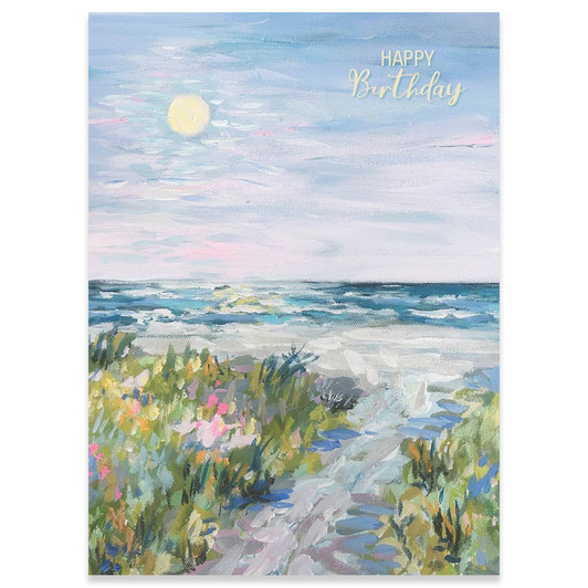 Beach At Dusk | Birthday Greeting Card | CARTE
