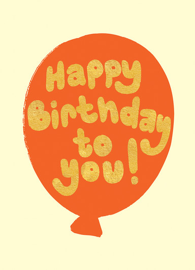 Red Balloon | Birthday Greeting Card | 1973