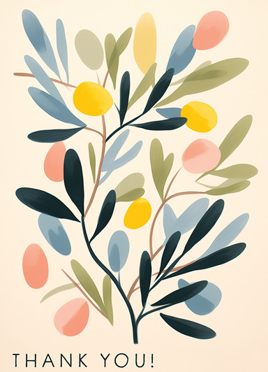 The Fruit Tree | Thank You Greeting Card | J&M MARTINEZ
