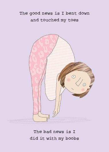 Touch Toes | Birthday Greeting Card | ROSIE MADE A THING