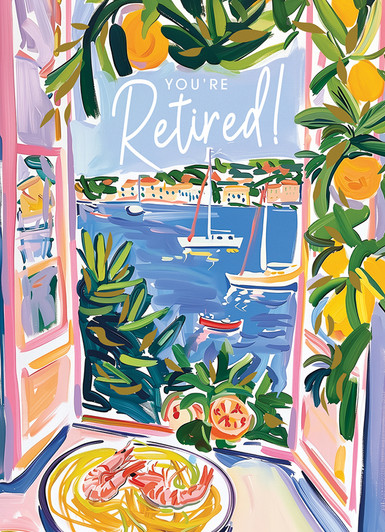 View From The Window | Retirement Greeting Card | LOLA