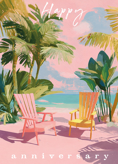 A Pair Of Chairs | Anniversary Greeting Card | J&M MARTINEZ